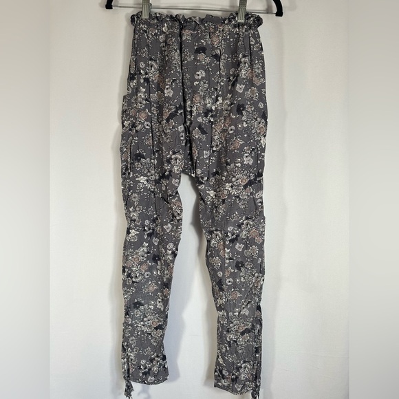 Topshop Grey Floral Lightweight Jogger Pants - Picture 4 of 5